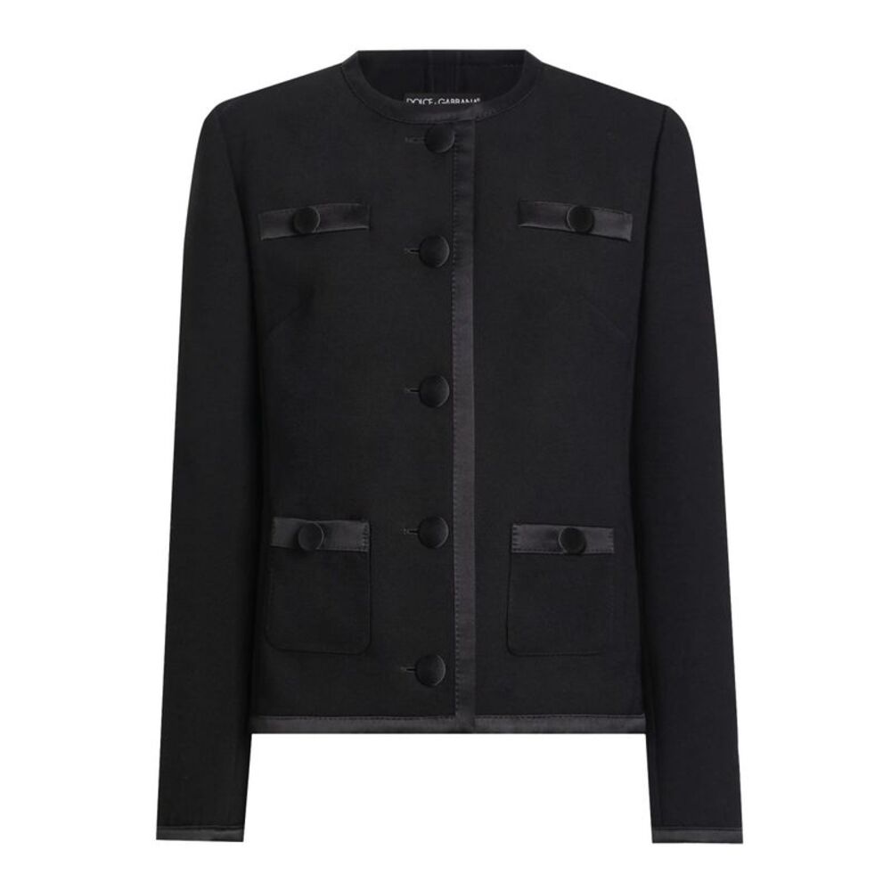 Dolce & Gabbana Women Double Crepe Single-Breasted Jacket